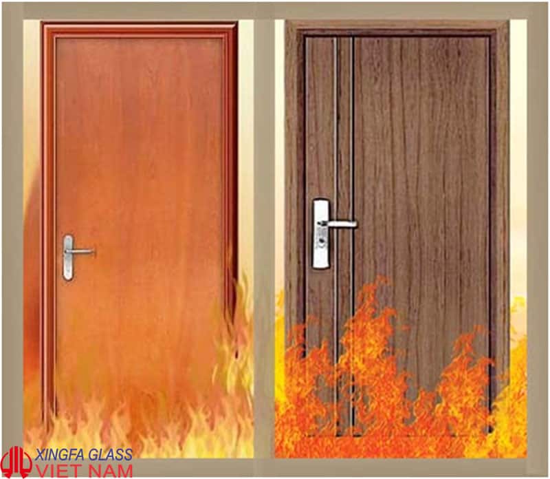 cửa gỗ công nghiệp chống cháy