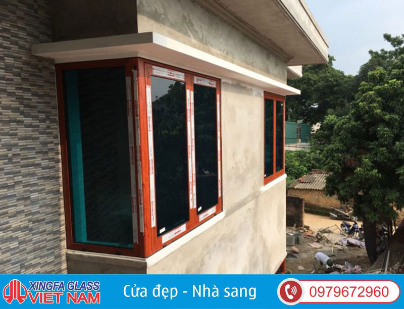 Cửa Nhôm Xingfa Vân Gỗ Hệ 55